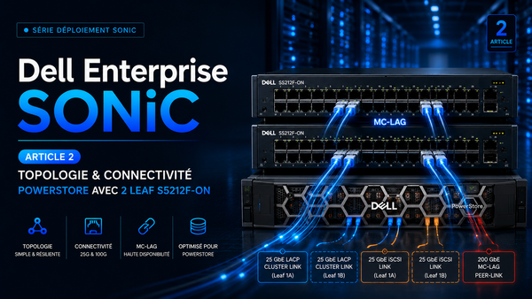 Dell Enterprise SONiC et PowerStore : Topologie PowerStore et connectivité